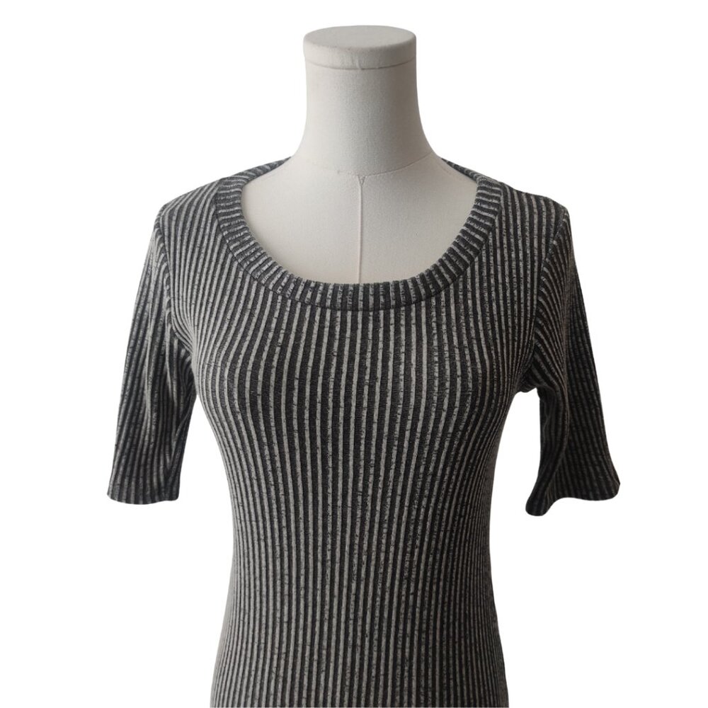 Toska Grey Knit Bodycon Dress - Picture 2 of 5
